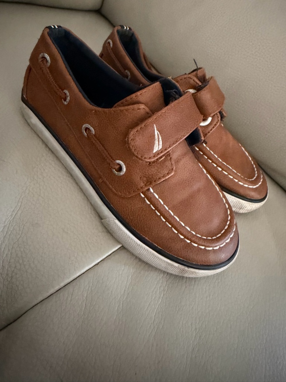 Kids Brown Casual Boat Shoes
